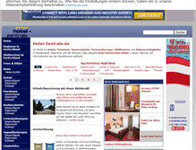 Tablet Screenshot of hotel-zentrale.de